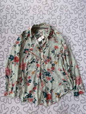 Anthropologie Pilcro The Romy Relaxed Buttondown Shirt